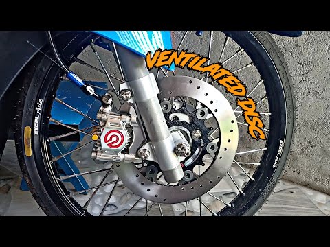 INSTALLING BREMBO VENTILATED DISC ON SUZUKI SMASH STREETBIKE