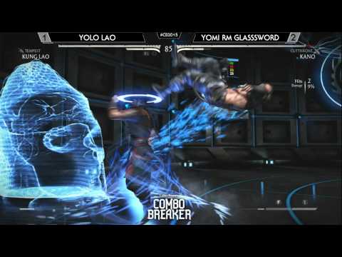 MKX After Hours @ Combo Breaker 2015 - Yolo Lau vs Yomi RM Glass Sword [720p/60fps]