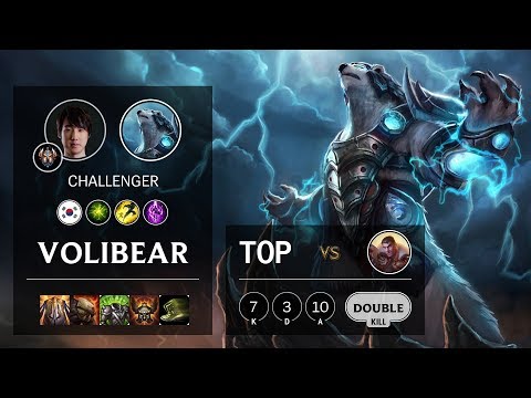 Volibear Top vs Jayce - KR Challenger Patch 10.7