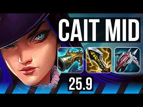 CAITLYN vs AKALI (MID) | 1700+ games | NA Grandmaster | 25.9