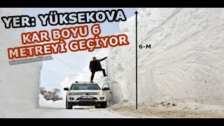 Yüksekova’da 6 Metreyi Geçen Kar Tünelleri