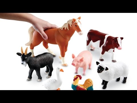 Відео огляд Развивающий набор-пазл "Животные на ферме" Learning Resources