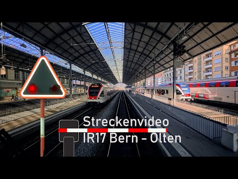 Führerstandsmitfahrt / cab ride IR17 Bern - Olten