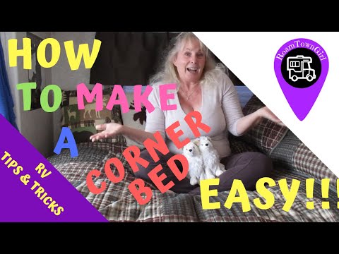 How To Make A Corner Bed in Your RV EASY