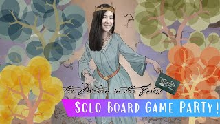 The Maiden in the Forest | Solo Board Game PaRTy!!! (Playthrough and Review/ Tutorial, yup!) 🌳👸🌳