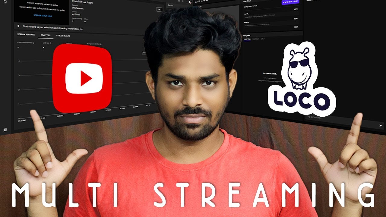 How to stream on YouTube and Loco at the same time using OBS