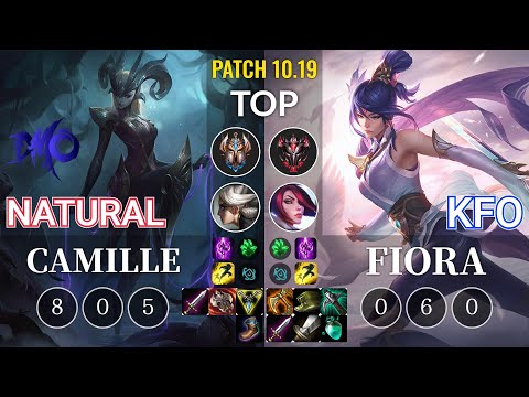 DMO Natural Camille vs kfo Fiora Top - KR Patch 10.19