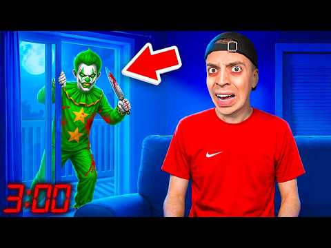 GRÜNER HORROR CLOWN hat uns um 3 UHR NACHTS ZU HAUSE ÜBERFALLEN! 😖