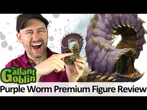 Purple Worm Premium Figure - WizKids D&D Icons of the Realms Prepainted Minis