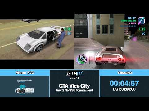 Grand Theft Auto Vice City Any% No SSU Tournament 2023 - Mhmd_FVC vs. YBurakD
