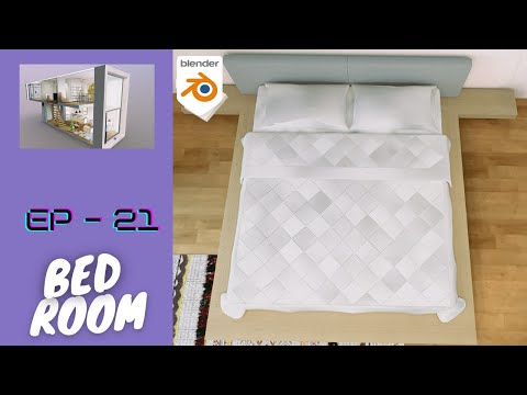 Blender tutorial : Let's Model The BED In Apartment ep - 21 | last episode |