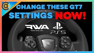 HOW TO adjust the settings on your Hori Racing Wheel Apex PS5. Sensiti