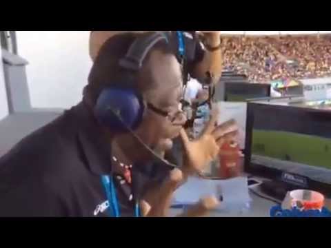 Gol de Costa Rica vs Italia,narrado por la doble M Mario Mcgregor.