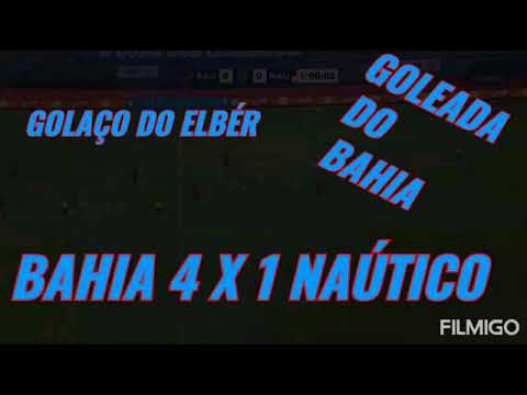 GOLEADA DO BAHIA E COM GOLAÇO DE ELBÉR| bahia 4 x 1 náutico| melhores momentos e gols| 22/07/2020