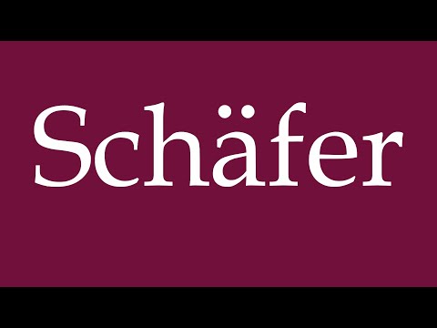 How to Pronounce ''Schäfer'' (Shepherd) Correctly in German