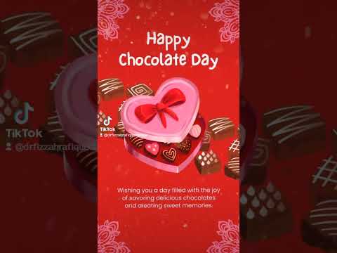 May your life be as sweet as chocolate, filled with love and happiness. Happy Chocolate Day!