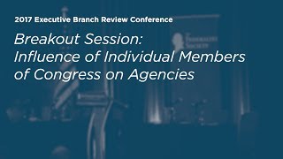 Click to play: Influence of Individual Members of Congress on Agencies