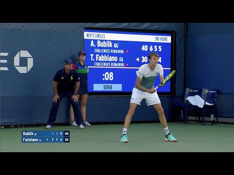 Alexander Bublik vs. Thomas Fabbiano | US Open 2019 R2 Highlights