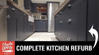 Kitchen Makeover - How to Paint Cabinets & Fit New Knobs and Cup Handles!
