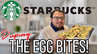 STARBUCKS EGG BITES COPYCAT 🤯 Easy Bacon Cheddar Egg Bites at Home (Better Than Starbucks!)