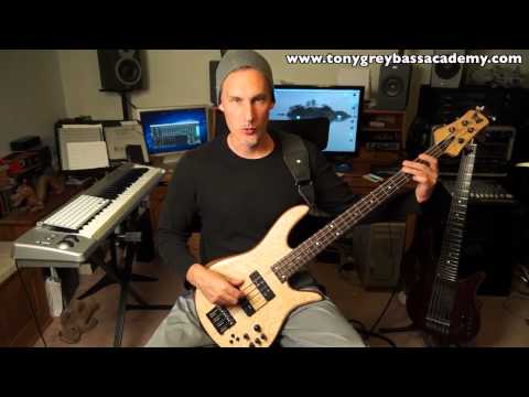 Free Bass Lesson on Technique Building by Tony Grey