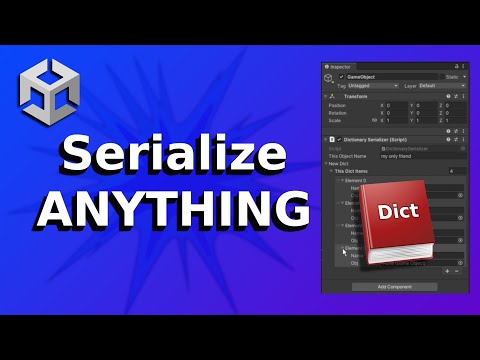 How to Serialize a Dictionary in Unity | #unityin60sec