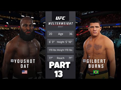 EA UFC 4 LIVE GAMEPLAY CAREER MODE | PART:13 | PS4 PRO | YOUSHOTDAT