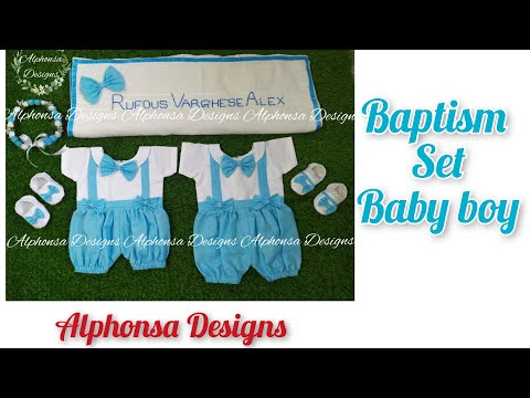 #baptism #baptismset for baby boy #skyblue #rhomberset #alphonsa designs