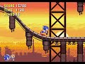 Sonic Triple Trouble 16 Bit Sunset Park Zone Act 1