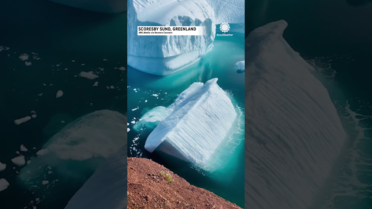 Iceberg Flips Over In Greenland