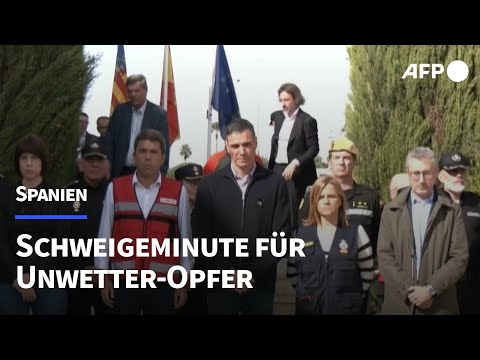 Spanien: Schweigeminute für Unwetter-Opfer | AFP
