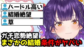 ガチ恋勢が結婚する条件が絶望的な七瀬すず菜【七瀬すず菜/おはすず/にじさんじ/切り抜き】