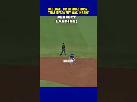 HE TURNED A STUMBLE INTO A BACKFLIP #homerunchallenge #baseball #shortfeed
