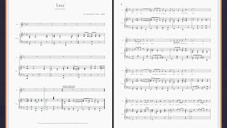 &quot;Lazy&quot; by Irving Berlin (1924)_Vocal Sheet Music