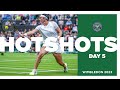 Sensational Shots On Grass ? | Hot Shots Day 5 | Wimbledon 2023