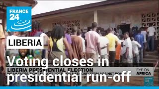 Voting closes in Liberia presidential run-off between football legend and ex-VP 