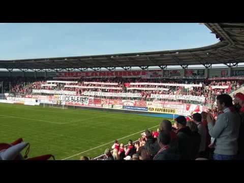 HFC Chemie vs. Fortuna Köln - 25.03.2017 - #KlugeBleibt; Botschaft des Tages