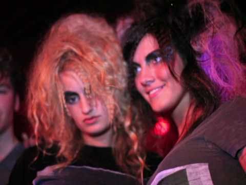 crazy edgy hair show at night club