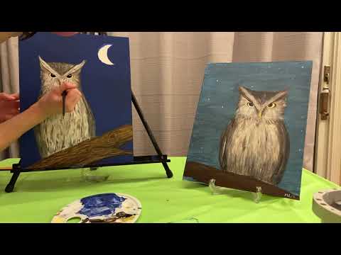 Eastern Screech Owl Painting Tutorial: Part 9 (Finishing Touches)
