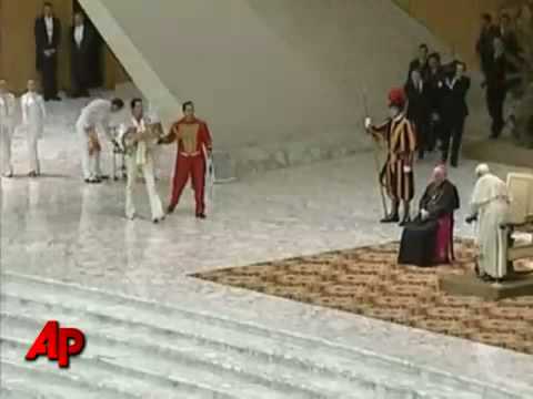 Martin Lacey Jr.  bei Papst Benedikt XVI