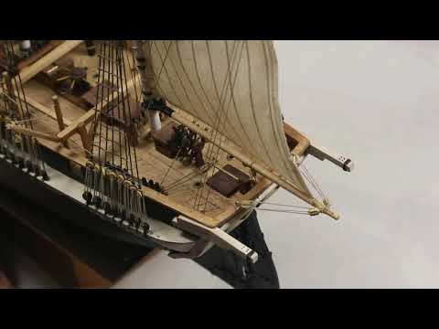 109- Colocación de la vela escandalosa 2. HMS Terror - Modelismo Naval
