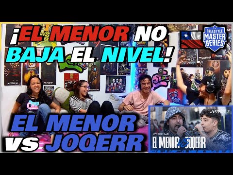 🔴Colombians react to El Menor vs. JOQERR - El Menor doesn't let his level drop! [FMS Chile 2024]