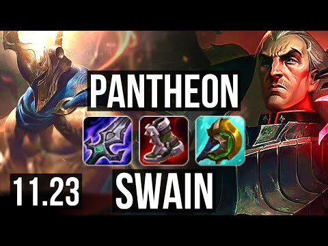 PANTHEON vs SWAIN (MID) | 11/1/9, Legendary, Rank 18 | NA Challenger | 11.23