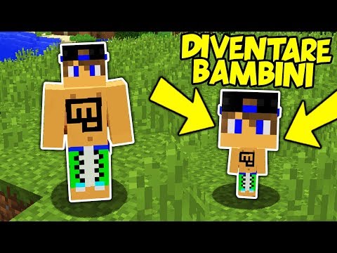 COME DIVENTARE BAMBINI E PICCOLINI IN POCHI SECONDI! - Minecraft ITA