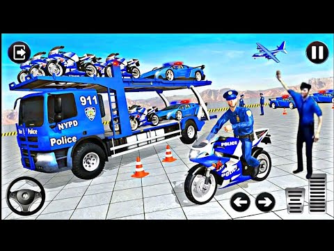 Police Moter Bike Transport Truck - Police 3D Game - Android Gameplay #30