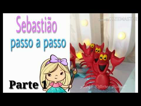 Sebastião Em biscuit passo a passo.Lembrancinha. parte 1.