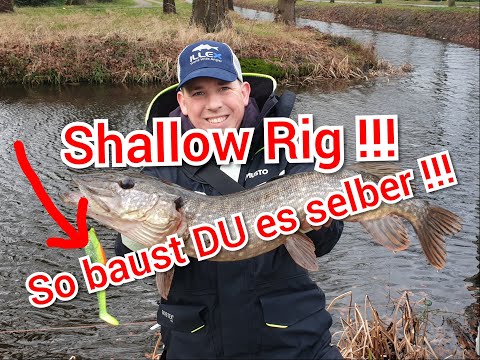Shallow Rig zum Polder oder Flachwasser Angeln - Schraubkopf System mit Illex Shads