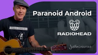 Paranoid Android by Radiohead | Guitar Lesson &amp; Cover