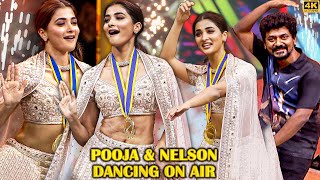 Download lagu Pooja Hegde🔥Drop Dead Gorgeous😍Dances with Nelson for the Sensational Butta Bomma on the Floor🤩 mp3