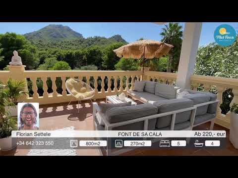 Villa Felicidad in Font de sa Cala bei Cala Ratjada auf Mallorca